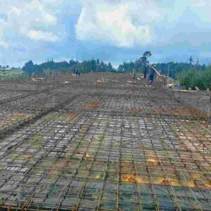 Reinforced concrete slab preparation